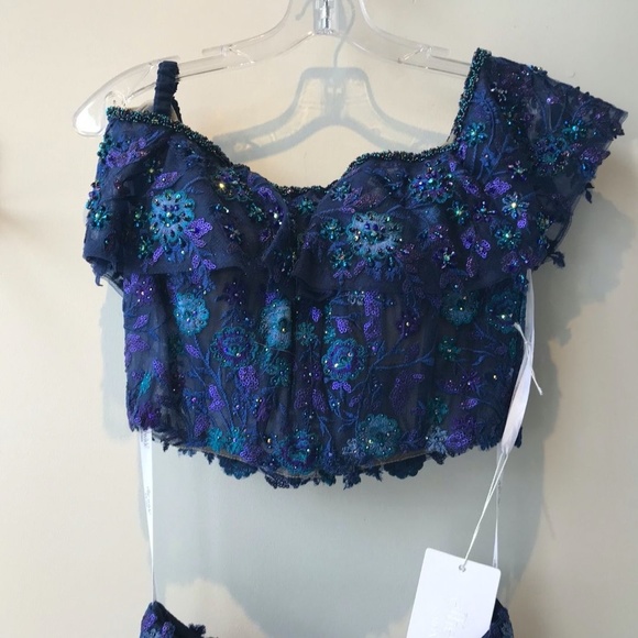 Mon Cheri 'Ellie Wilde' Floral Two-Piece Gown - Picture 5 of 7